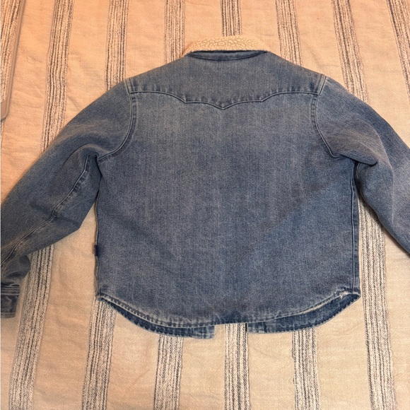 STS Ranchwear Blue Jean Jacket with Sherpa Cream Lining - Picture 6 of 6